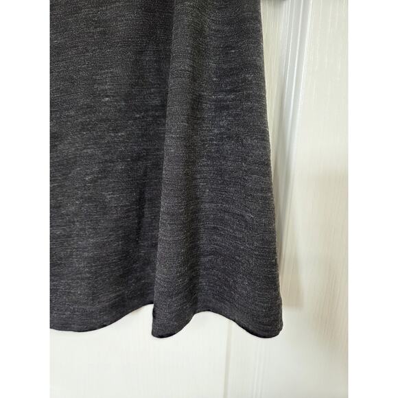prAna Charcoal Gray Nadia Long Sleeve Faux Wrap Wool Blend Dress NWT, Size Small - Picture 10 of 15